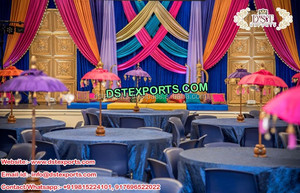 Asian Style Latest Paisley Decor for Sangeet Stage Indian <b>Mehndi</b> Wedding <b>Decorations</b> in USA - Product Image 6