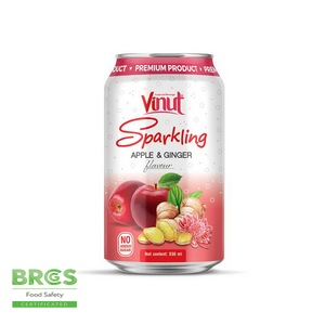 Bebida VINUT de 330 ml con Sabor a Manzana y Jengibre, Sin Azúcar Añadido, Certificada por BRC/GMP/ISO, Fabricante de Bebidas de Marca Privada OEM ODM - Product Image 1