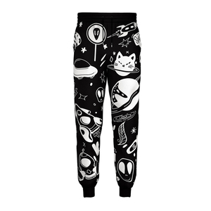 Pantalones de chándal informales de cintura media para hombre al por mayor, pantalones de chándal de lona con bolsillo, patrón recto sublimado, tarifas razonables - Product Image 3