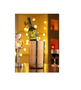 Refroidisseur de vin plaqué or martelé en cuivre conception supérieure seau à glace et bac à boissons emballage personnalisé - Product Image 5
