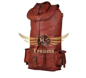 เป้สะพายหลังสไตล์กระเป๋าหนังปีนเขากลางแจ้งที่สะดวกสบายกระเป๋าเป้สะพายหลังที่มีความหนาแน่นสูงพร้อมหนังแท้สีกระเป๋าเป้สะพายหลังแบบวินเทจและทนทาน - Product Image 2