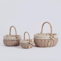 Panier à fruits en rotin Viettimecraft pour mariage, Noël, style vintage, écologique, haute qualité, fabriqué au Vietnam