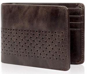 Portefeuille pour homme en cuir vintage de style tendance, logo personnalisé OEM, meilleure qualité - Product Image 1