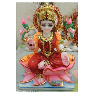 Laxmi Hindou Déesse Statue En Marbre - Product Image 1