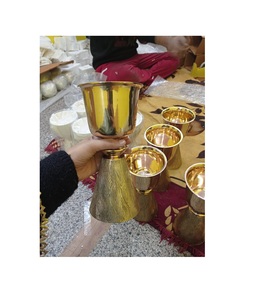 Nouvelle conception de calice gravée avec des fournitures d'église de PATEN cuivworld inde - Product Image 1