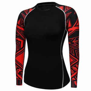 Camiseta de Compresión Personalizada para Mujer, Manga Larga, para BJJ, MMA, Grappling y Entrenamiento - Product Image 2