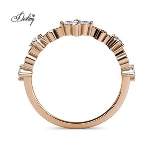 <span class=keywords><strong>Argent</strong></span> 925 <span class=keywords><strong>Fine</strong></span> Jewelry Daisini orné de cristaux <span class=keywords><strong>Swarovski</strong></span> Trendy Fashion Vayne Princess Layered Ring for Women - Product Image 6