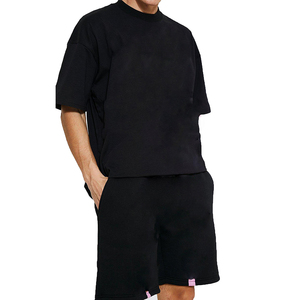 Hot Sale Custom Made <b>Men's</b> Summer T-Shirts and <b>Shorts</b> Bulk Wholesale Regular Plain Design Knee Length From Pakistan - Product Image 4