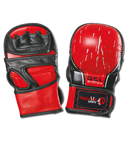 Gants d'entraînement MMA en cuir pour adultes unisexes avec design à paume ouverte, évacuation de l'humidité pour la boxe et le kickboxing - Product Image 2