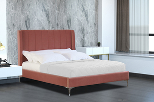Letto Pieghevole di Lusso 2026 Red Blossom in Velluto Italiano Moderno Design Semplice di Marca <span class=keywords><strong>MWF</strong></span> - Product Image 2