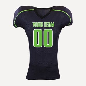 Maillots de football américain personnalisés de haute qualité, respirants, sublimés, à manches courtes, séchage rapide - Product Image 3