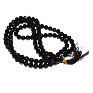 La mejor calidad de ágata Jap oración Mala piedra Natural 108 cuentas Jap Mala negro Arco Iris Jap Mala piedra de cristal producto espiritual - Product Image 1