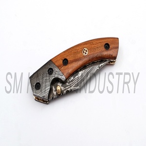 Beau couteau damas fait à la main belle poche de serrure de doublure/couteau pliant (smk1252) - Product Image 6