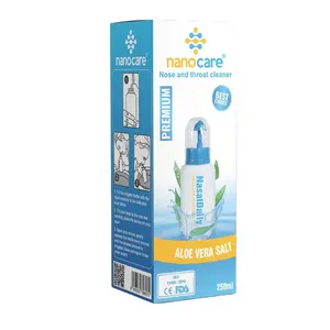 250 ML bottle Nanocare Sinus Rinse made with High quality plastics free BPA 100% white bottle