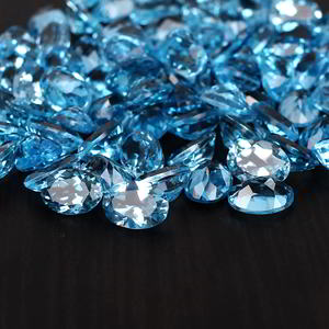 Topacio Azul suizo Natural, 7x5mm, corte facetado ovalado, 1,15 Cts - Product Image 6