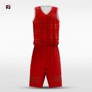 Uniformes de baloncesto sublimados Unisex, conjuntos de pantalones cortos de tela 100% poliéster personalizados, productos de servicio OEM de alta calidad - Product Image 1