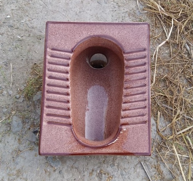 Деревенский кофейный коричневый бордовый деревенский цвет керамическая городская цитовая сковорода сантехника для ванной комнаты Orrisa Pan Indian WC C. T. Сковорода