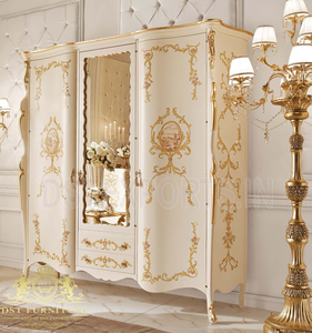 หรูหราหรูหราสไตล์ยุโรปเฟอร์นิเจอร์ห้องนอนยุโรปคลาสสิกชุดเฟอร์นิเจอร์ห้องนอนออกแบบไม้แกะสลักเฟอร์นิเจอร์ห้องนอน - Product Image 6