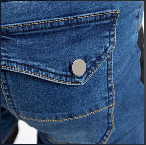 กางเกงยีนส์เล่นกีฬาแข่งสไตล์ใหม่ของผู้ชายกางเกงยีนส์ระบายอากาศได้ดีทำจาก PU ดีไซน์เป็นโครงแบบแฟชั่น - Product Image 5