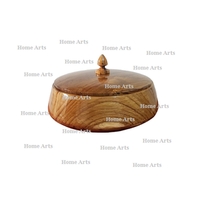 Boîte à chapati de forme ronde, design dernier cri, qualité supérieure, taille personnalisée, en bois, provenant du meilleur exportateur d'Inde. - Product Image 5