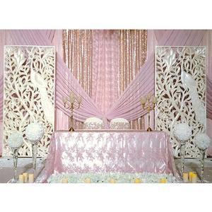 Wedding Stage White Fiberglass Peacock Panel Wedding White Fiber Peacock <b>Frame</b> Elegant Wedding White Peacock <b>Frame</b> <b>Backdrop</b> - Product Image 1