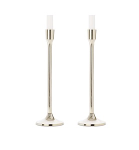 เชิงเทียนทองเหลืองเรียวยาวส่องแสง brassworld อินเดีย - Product Image 1