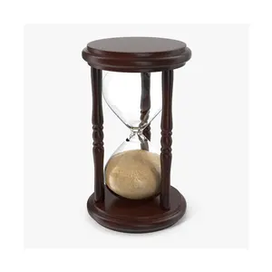 Stile europeo in legno sabbia Timer legno antico rotante clessidra decorazione domestica decorazione clessidra decorativa