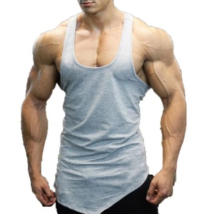 Custom 100% Cotton Men <b>Stringer</b> <b>Vest</b> Blank Outdoor Sport Tank Top Quick Dry Oversize Men Gym Singlet Tank Top Unisex Men Cloths - Product Image 1