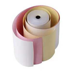 Высококачественная бумага NCR 50 г/м2 разных цветов в рулонах Jumbo