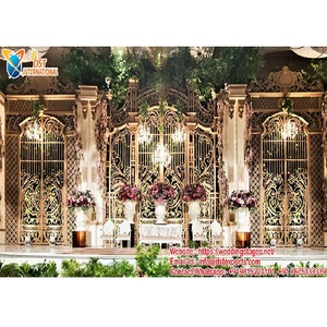 ฉากแต่งงานสุดฮอตขายฉากประตูโลหะฉากงานแต่งงานที่ดีที่สุดกรอบประตูโลหะที่ดีที่สุดสำหรับเวทีงานแต่งงาน - Product Image 1