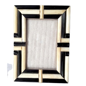Radiance <b>6x4</b> Resin Bone Inlay Classic Natural Polished Rectangular Quatrefoil Design MDF Back Decorative Photo <b>Frame</b> Home Table - Product Image 1