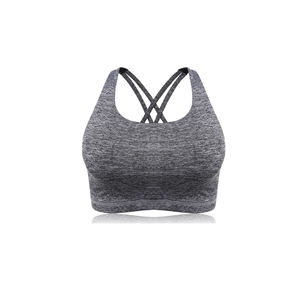 Top Fitness Wear Mujeres Sujetador deportivo transpirable para Fitness Wear Logotipo personalizado de alta calidad Impreso High Shoulder Crop Sports Bra - Product Image 2