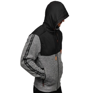 Sweats à capuche en molleton personnalisables de haute qualité sweats à fermeture éclair motif imprimé en 3D Logo brodé pour l'hiver teint en plaine factoriel - Product Image 4