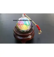 Chakra Flower Life Orgone Ball Pendulum Wholesale Orgone Pendulum