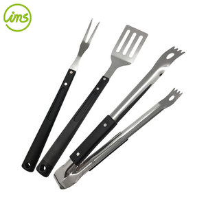 Heavy Duty 3-Piece <b>BBQ</b> Grilling Tools Set with Stainless Steel Non-Stick & Heat Resistant Features PP Handle-IMS Brand - Product Image 1