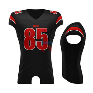 Maillot de football américain brossé, de haute qualité, nouveau design personnalisé avec tampon, vente en gros, - Product Image 1