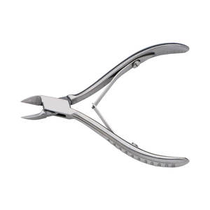 Alta calidad 4,5 pulgadas acero al carbono doble resorte cortador de uñas recto estrecho herramienta de cuidado de uñas para dedos - Product Image 4