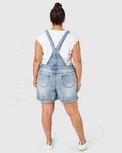 Women Denim Jumpsuit Breathable Tie Dye Button Casual Overall Playsuit - Product Image 4