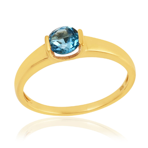 แหวนหิน Tanzanite สีเงินสเตอร์ลิง925อัญมณีคลาสสิกชุบทองสำหรับงานแต่งงานหรือวันครบรอบ - Product Image 3