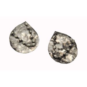 Pendientes de aro de latón hechos a mano para mujer y niña, joyería de moda occidental simple, con cierre de tuerca - Product Image 1