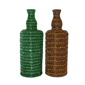 Porte-bouteille de vin en laiton et bois, accessoires de haute qualité, Design tendance, à la mode, plaqué argent, bas prix, nouvelle forme personnalisée - Product Image 2