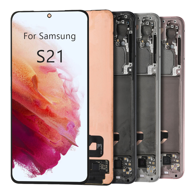 Newest Cell Phone LCDs Touch Screen for Samsung for Galaxy S21 S21 4G G990 5G G991 OLED LCD Display OEM Screen Replacement