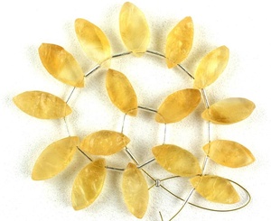 Pierre précieuse Citrine naturelle en forme de Marquise, brute, non traitée, pierre de naissance de novembre, vente en gros, 16 pièces - Product Image 1