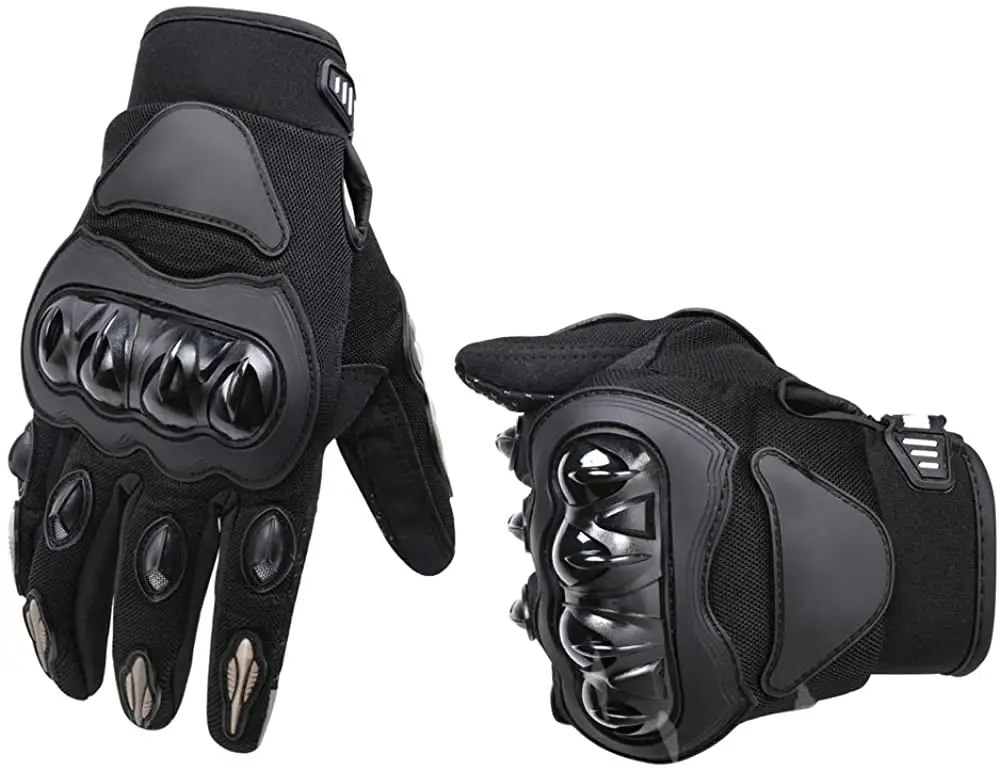 Luvas antiderrapantes para motocicleta, luvas personalizadas com proteção de dedo inteiro, touch screen