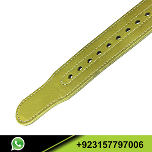 Meilleures ventes Ceinture d'haltérophilie Pro en cuir véritable sur mesure pour hommes et femmes Ceinture d'entraînement à broches avec logo personnalisé - Product Image 6