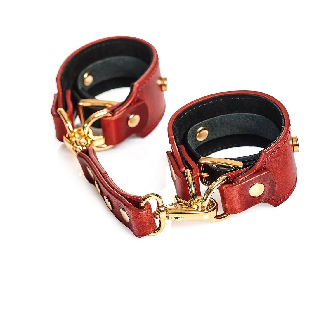 Unterwrfiges Rotes Leder-Halsband, Leine, Handschellen und  Dreifach-Fixierungs-Set, Ausrstung, Bondage, BDSM, Premium-Fesseln  TFY-0024| Alibaba.com