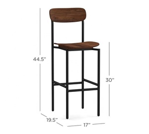 Métal et Bois Bar et Tabourets Fait en Inde À La Main Commercial Acheteurs Hôtel Restaurant Intérieur Extérieur Moderne 2022 Meilleur - Product Image 5