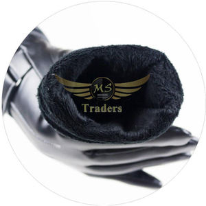 New Arrival Custom Outdoor Sport Driving Leather Warm Thicken Cold Proof Men Touch Screen Winter Hand <b>Gloves</b> for Men Pu Leather - Product Image 2