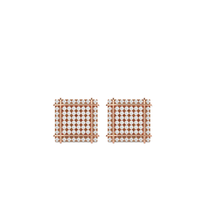 Exclusivos Pendientes de Diamantes Naturales de Corte Redondo en Oro de 10K, 1/2 TCW, Cierre de Rosca Seguro, Diseño de Lujo, Brillo Premium - Product Image 6