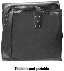 Venta al por mayor OEM logotipo personalizado pu cuero artificial Negro/Plata taekwondo tailandés boxeo patadas saco de boxeo pesado - Product Image 4